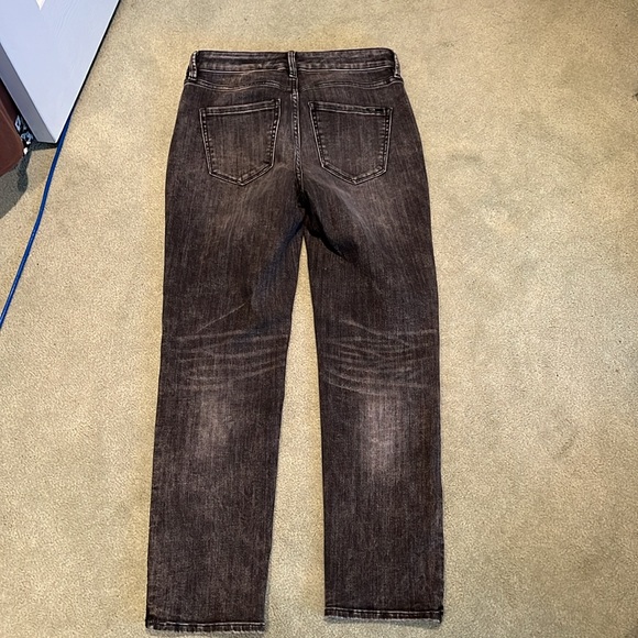 WHBM Straight leg jeans size 2 high rise regular length with sequin sides - Picture 3 of 3